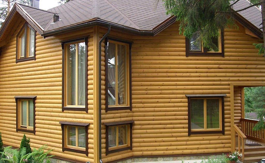 Отделка фасадов блокхаусом в Тарко-сале